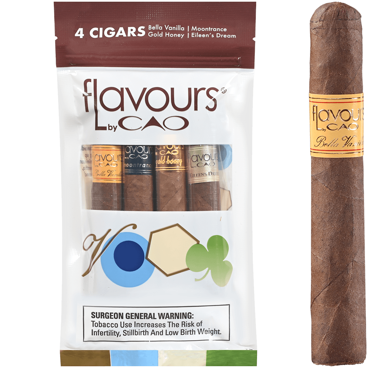 CAO FLAVOURS SAMPLER II FRESHPACK DISPLAY 10/4 CT.