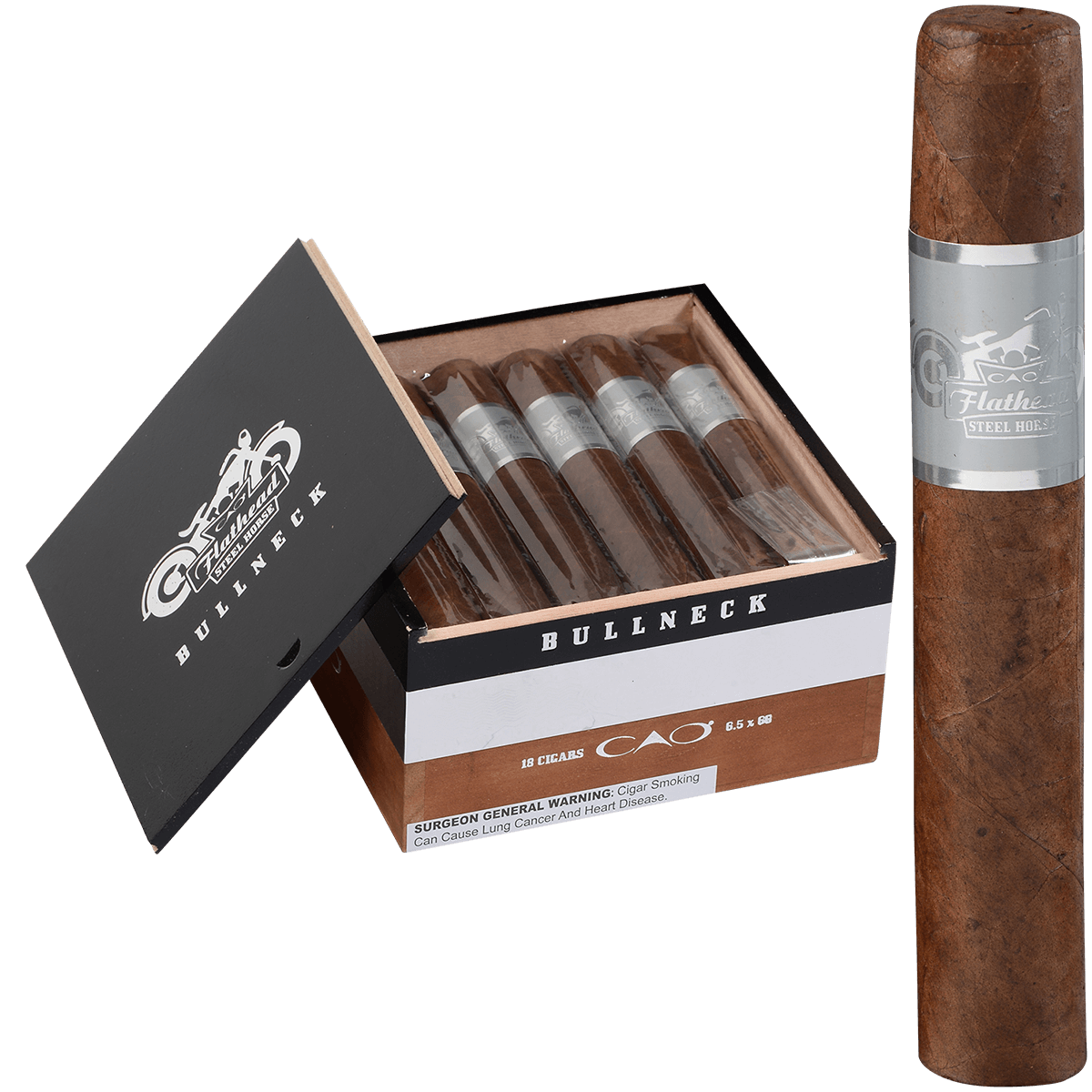 Cao Flathead Steel Horse Bullneck 20 Ct. Box 6.5 X 52