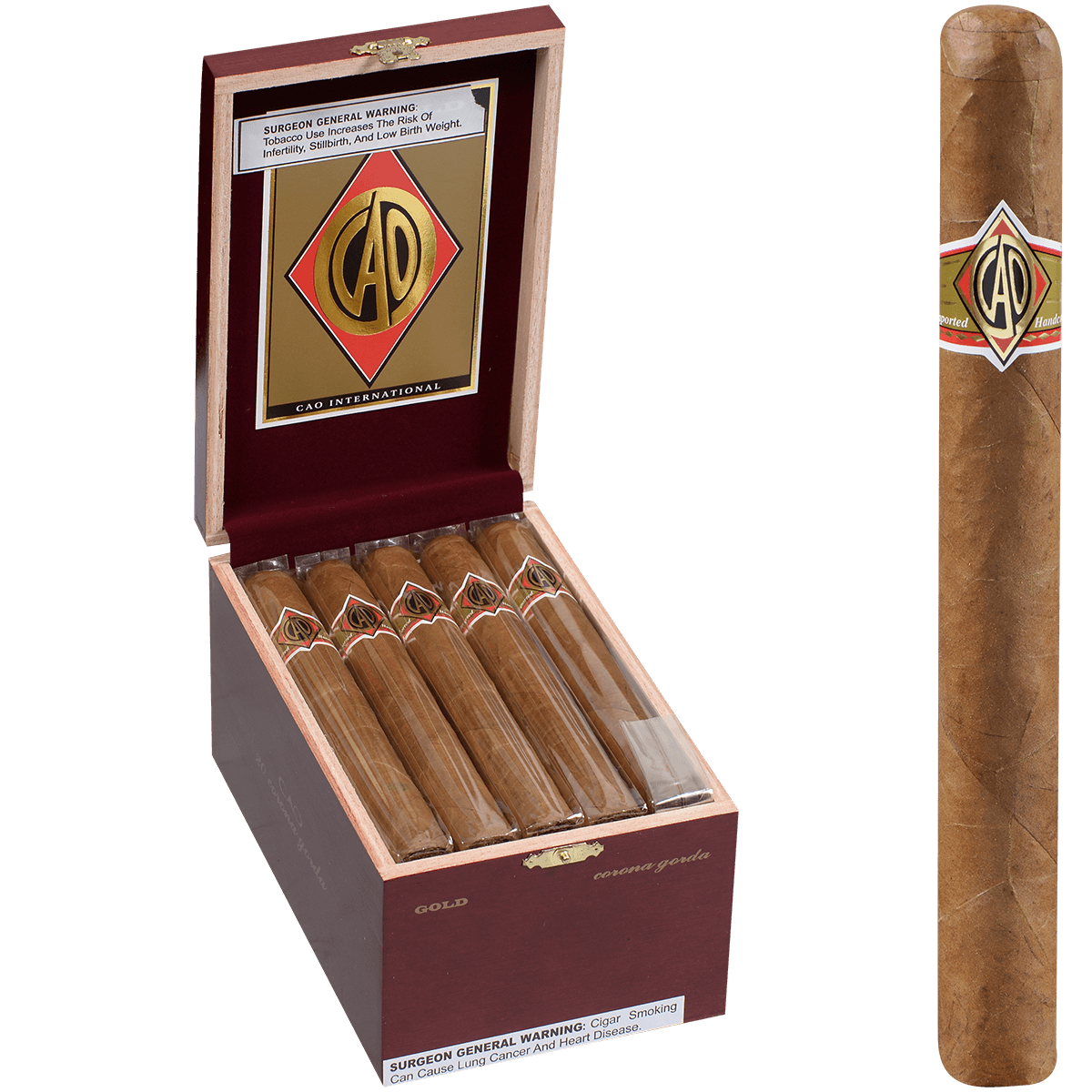 Cao Gold Label Corona Gorda 20 Ct. Box 6.50X50