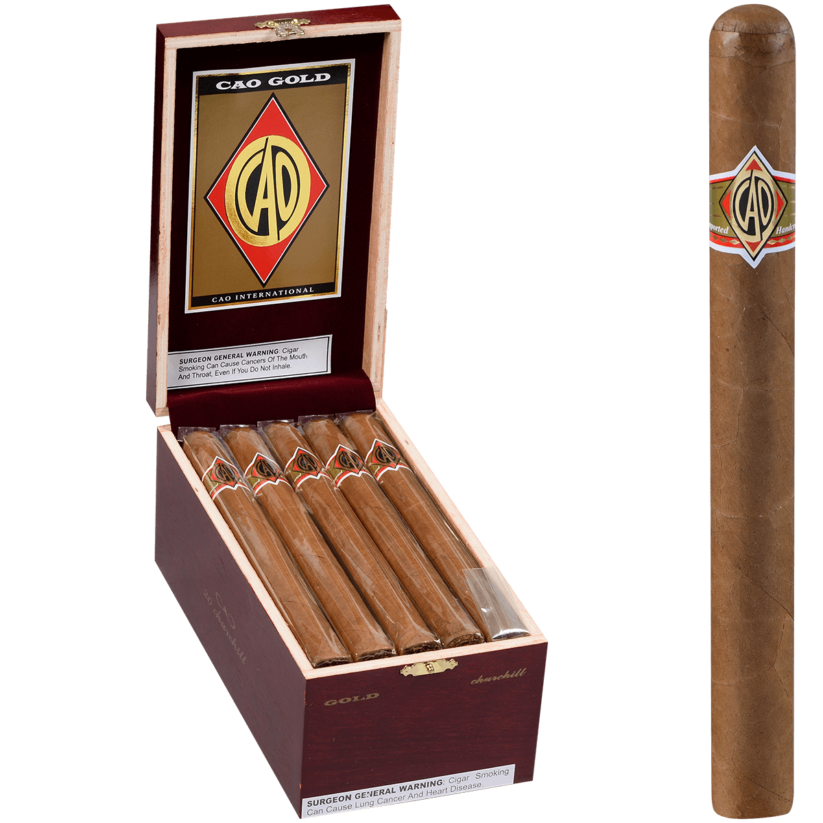 Cao Gold Label Churchill 20 Ct. Box 7.00X48