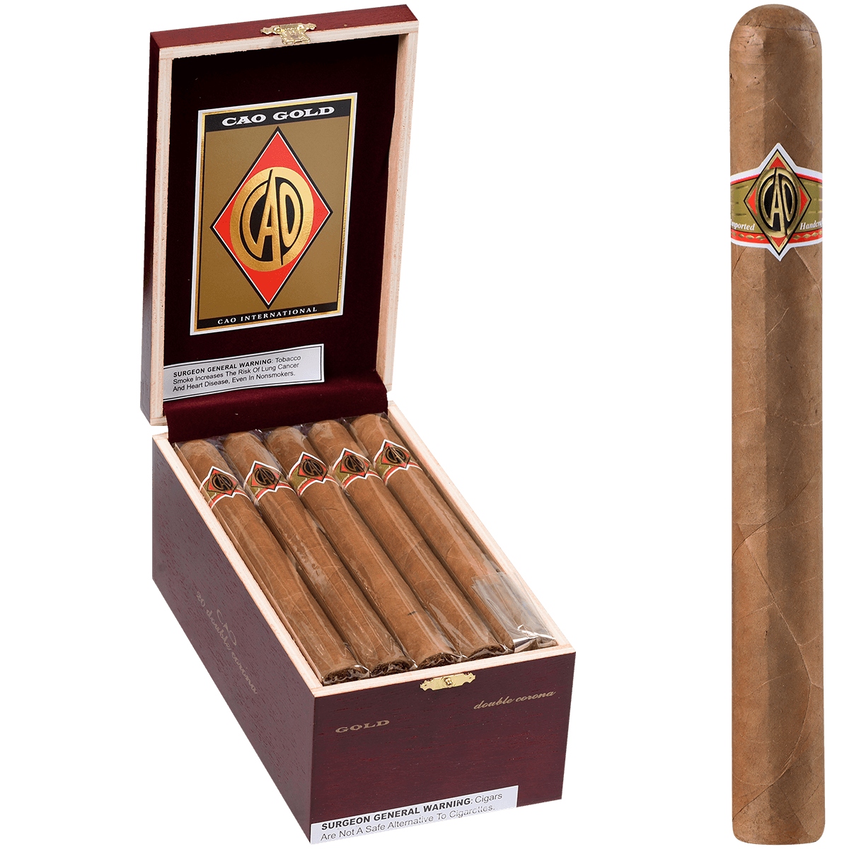 Cao Gold Label Double Corona 20 Ct. Box 7.50X54
