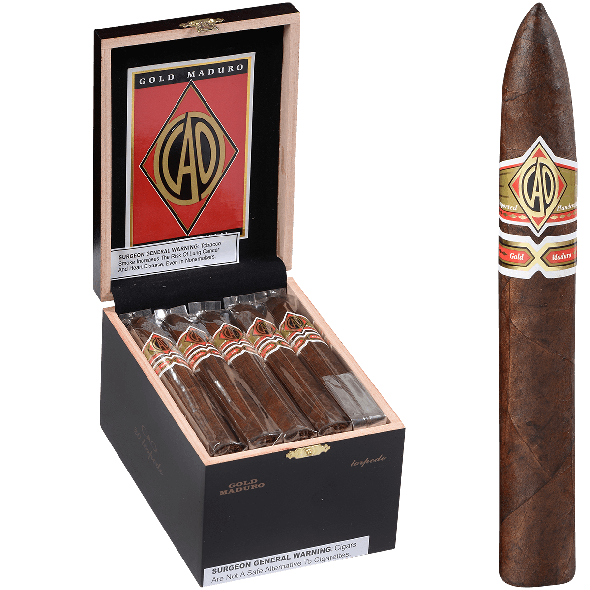 Cao Gold Label Maduro Torpedo 20 Ct. Box 6.25X52