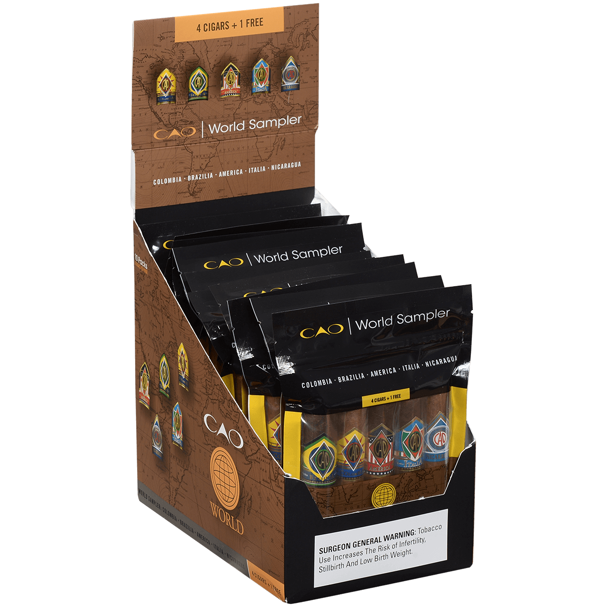 Cao World Sampler Ii 10/5 Ct. Display