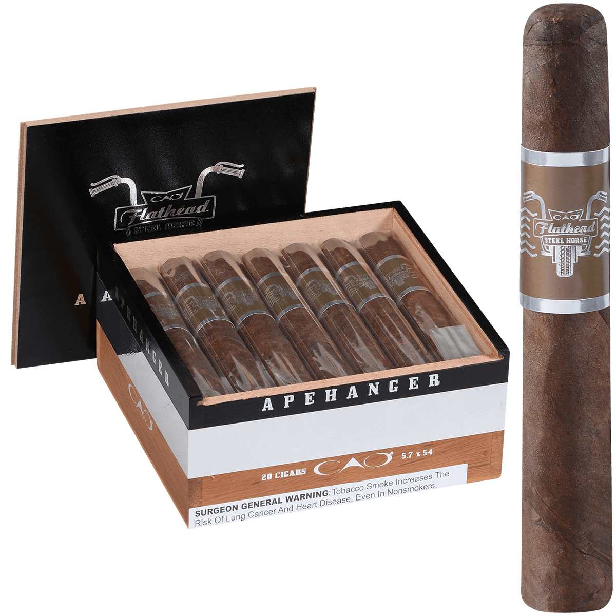 Cao Flathead Steel Horse Apehanger 20 Ct. Box 5.5X58