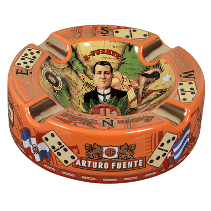 Arturo Fuente Ashtray Ceramic Casa Cuba Orange