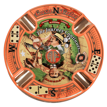 Arturo Fuente Ashtray Ceramic Casa Cuba Orange