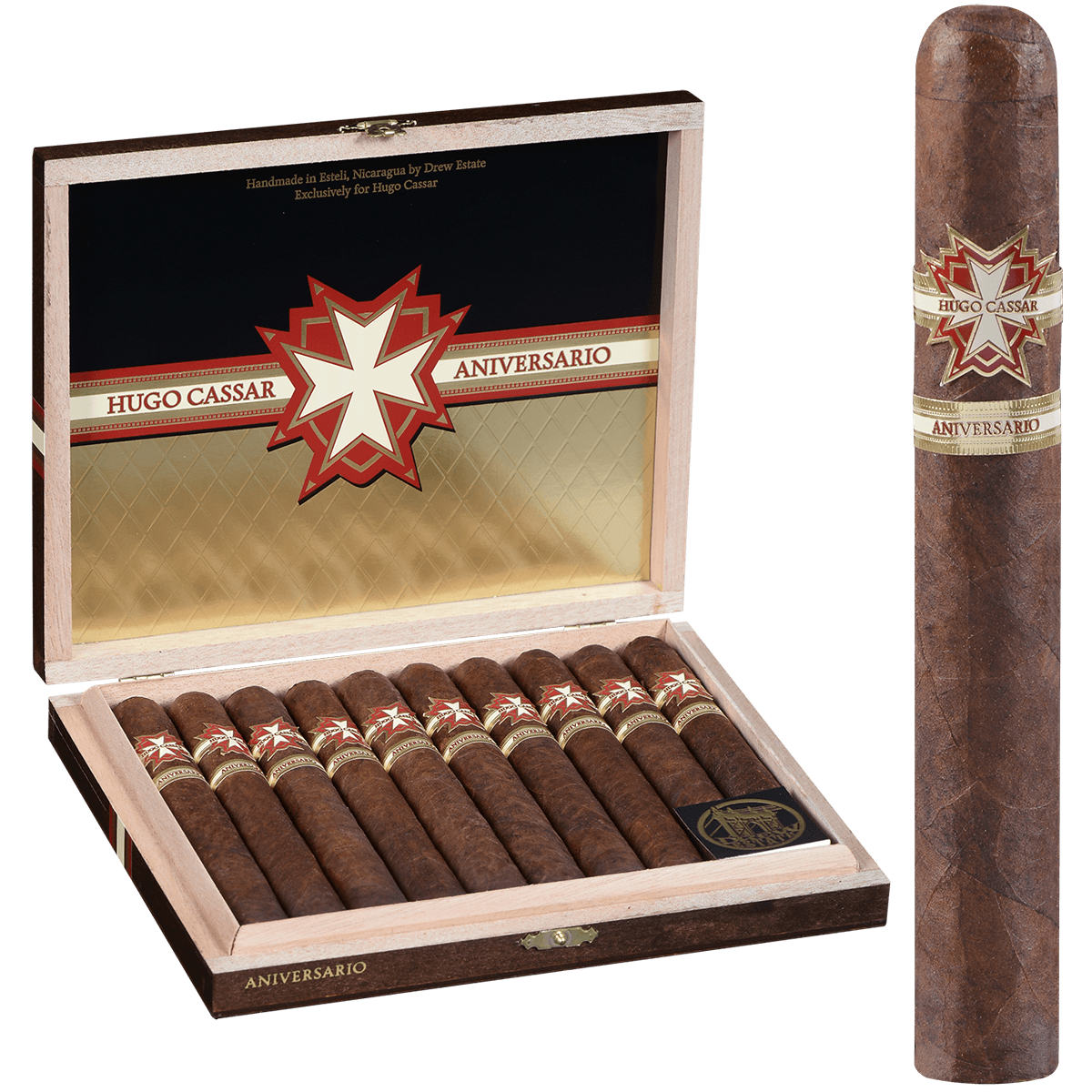 Limited Edition Hugo Cassar Aniversario By Drew Estate 10ct Box 6x50