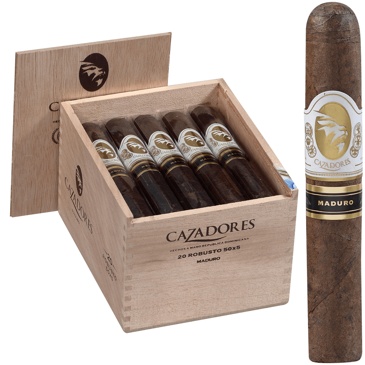 LA AURORA CAZADORES MADURO ROBUSTO 20CT BOX 5X50