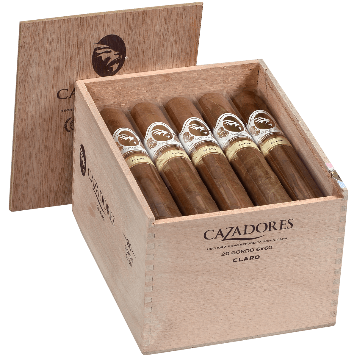 La Aurora Cazadores Claro Gordo 20Ct Box 6X60