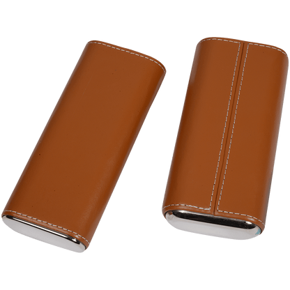 Cigar Case CraftsmanS Bench Tan Nylon Silvertop Churchill 8.50X54