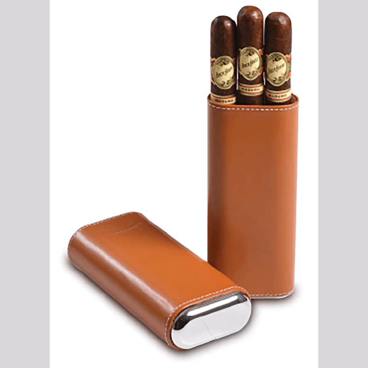 Cigar Case CraftsmanS Bench Tan Nylon Silvertop Robusto 5.50X54