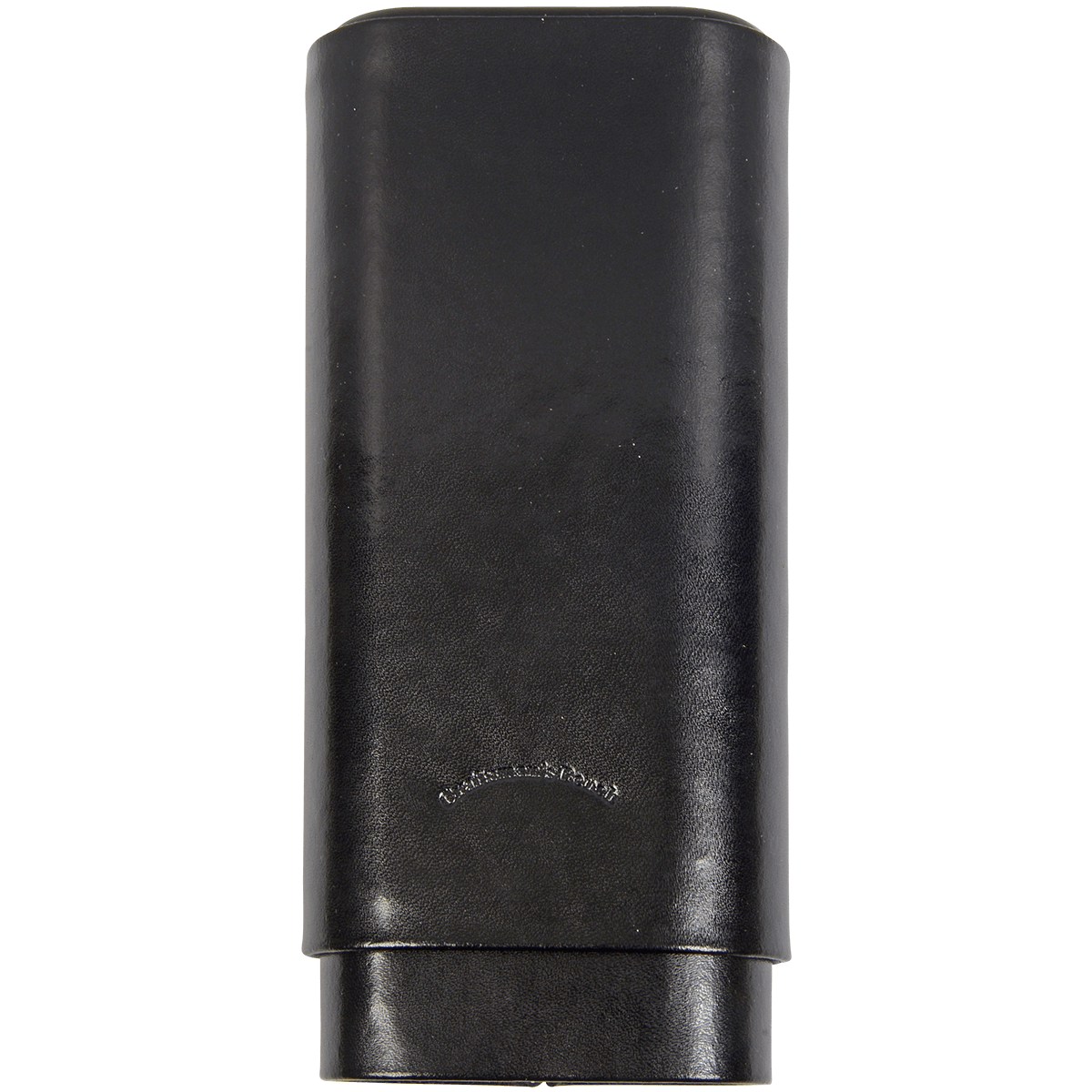 Cigar Case Craftsmans Bench Leather 3 Finger Black