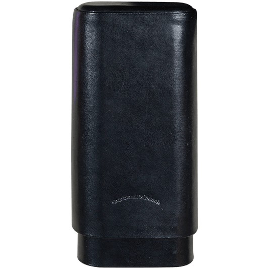 Cigar Case CraftsmanS Bench Leather 3 Finger 60 Gauge Black Churchill 7.50X60