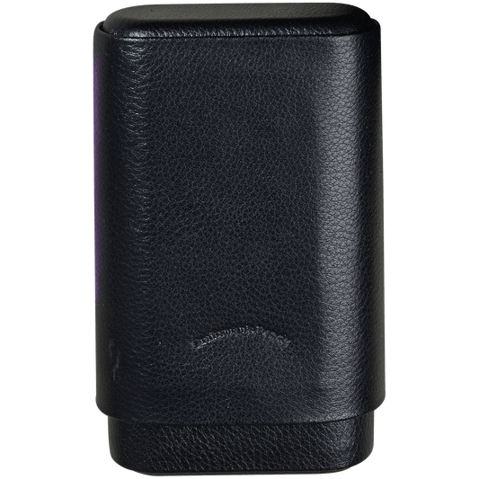 Cigar Case Craftsmans Bench Leather 3 Finger Black