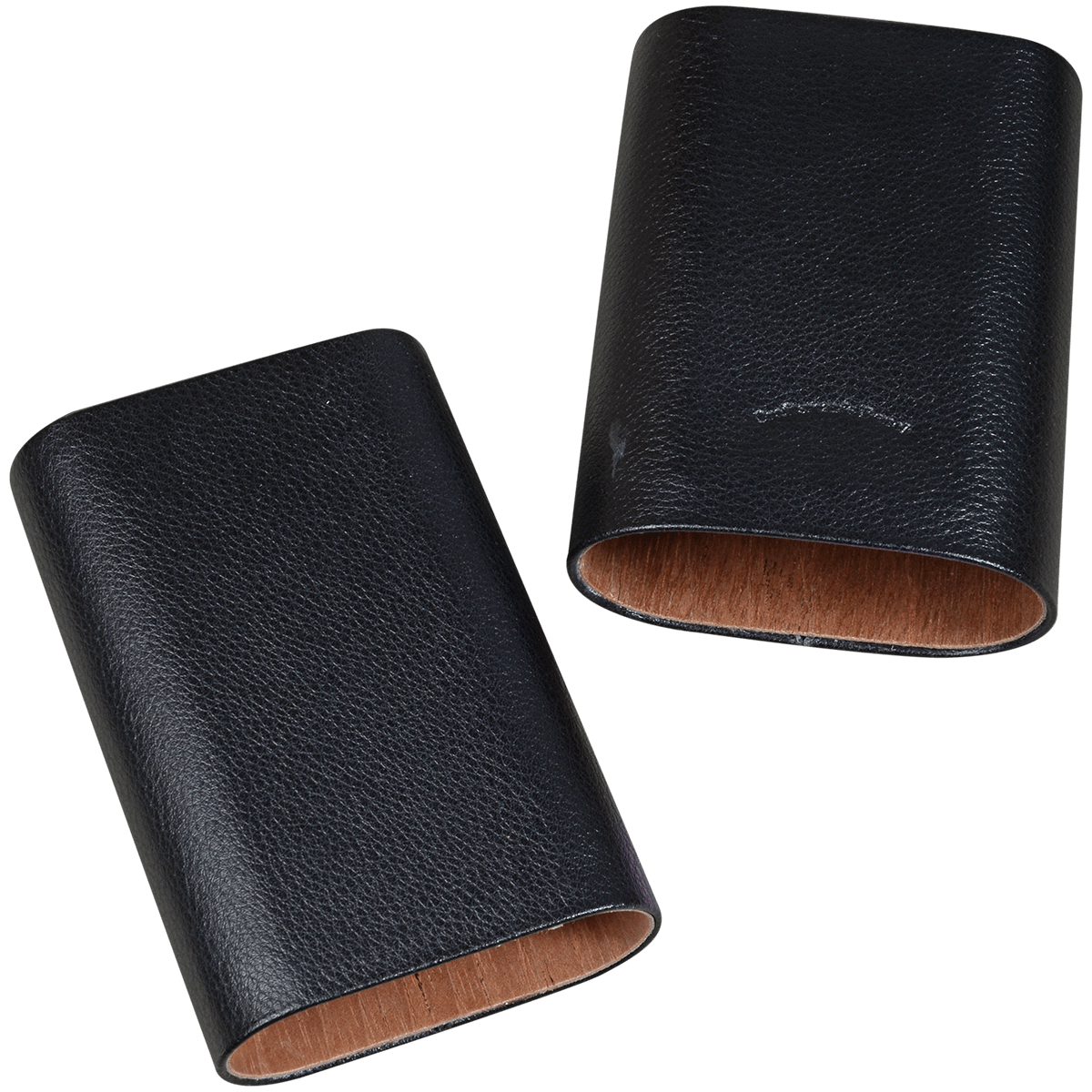 **CIGAR CASE CRAFTSMANS BENCH LEATHER 3 FINGER BLACK