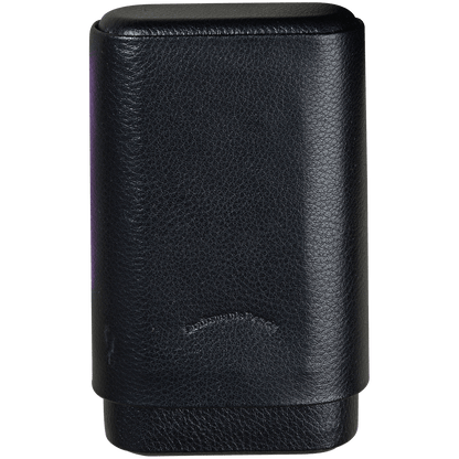 **CIGAR CASE CRAFTSMANS BENCH LEATHER 3 FINGER BLACK
