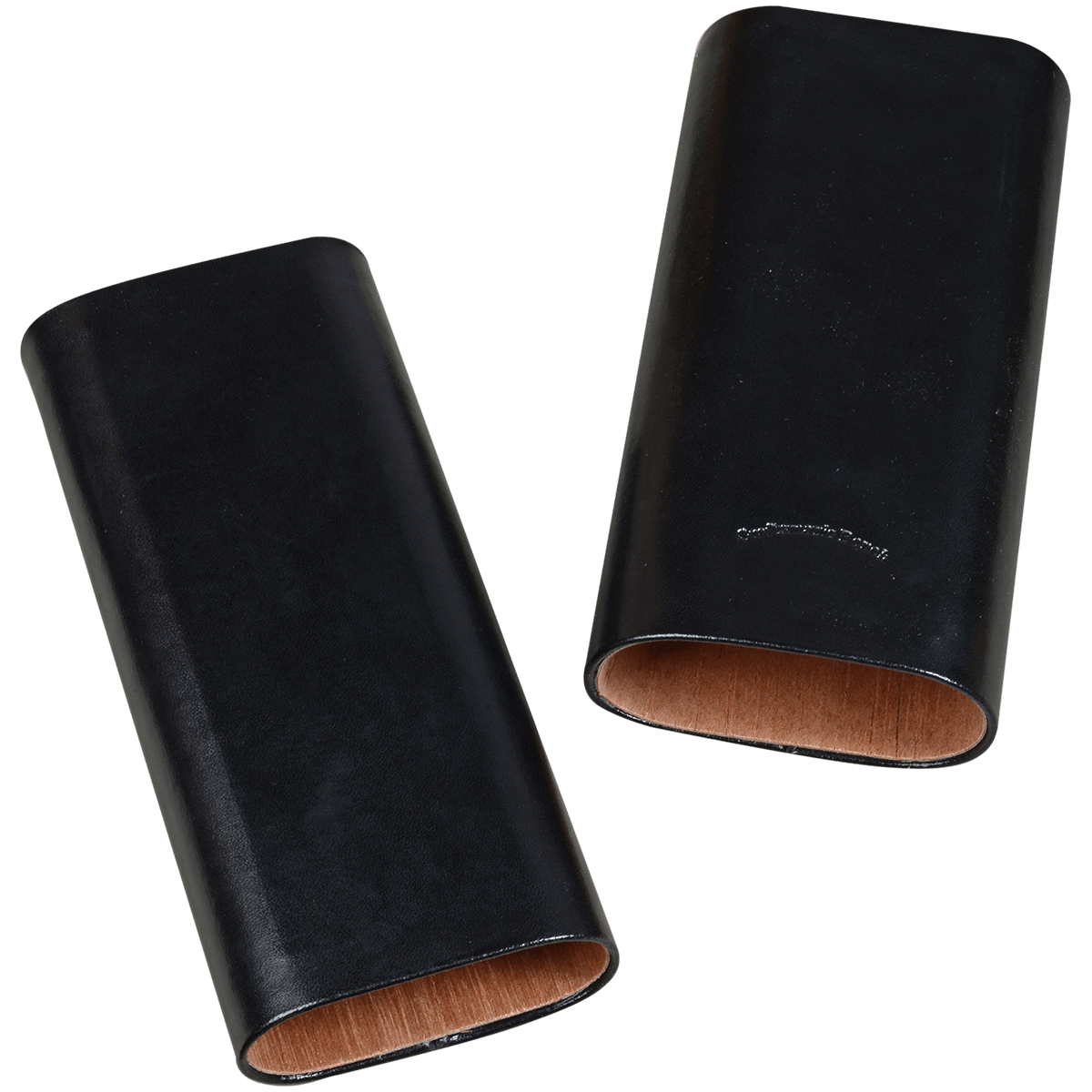 Cigar Case CraftsmanS Bench Leather 3 Finger 60 Gauge Black Churchill 7.50X60