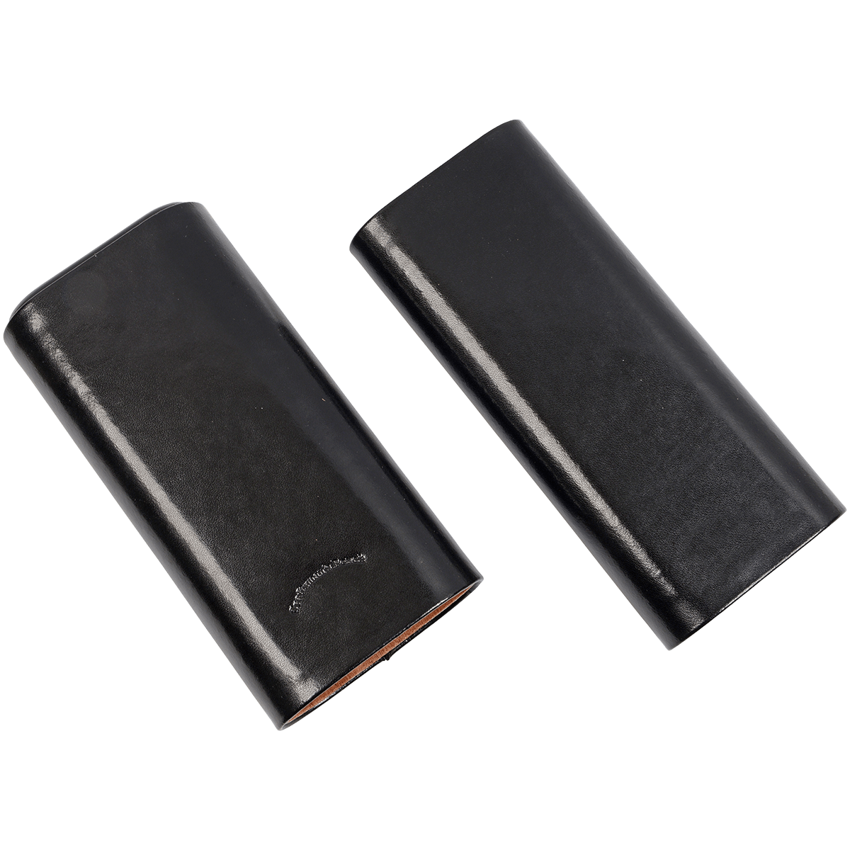 Cigar Case Craftsmans Bench Leather 3 Finger Black