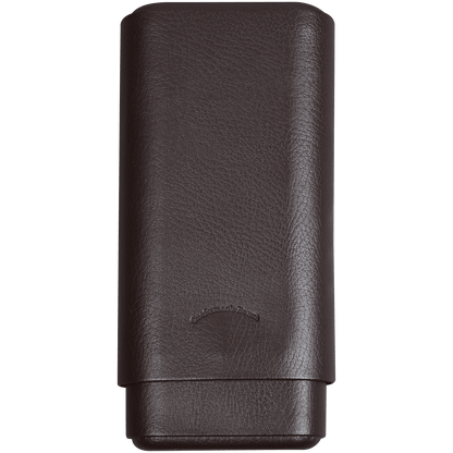 Cigar Case CraftsmanS Bench Leather 3 Finger Chocolate Churchill 8.50X60