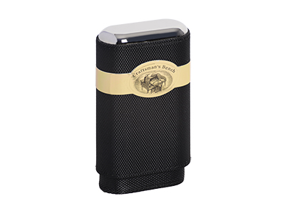 Cigar Case CraftsmanS Bench Black Ballistic Nylon WChrome Robusto 5.50X54