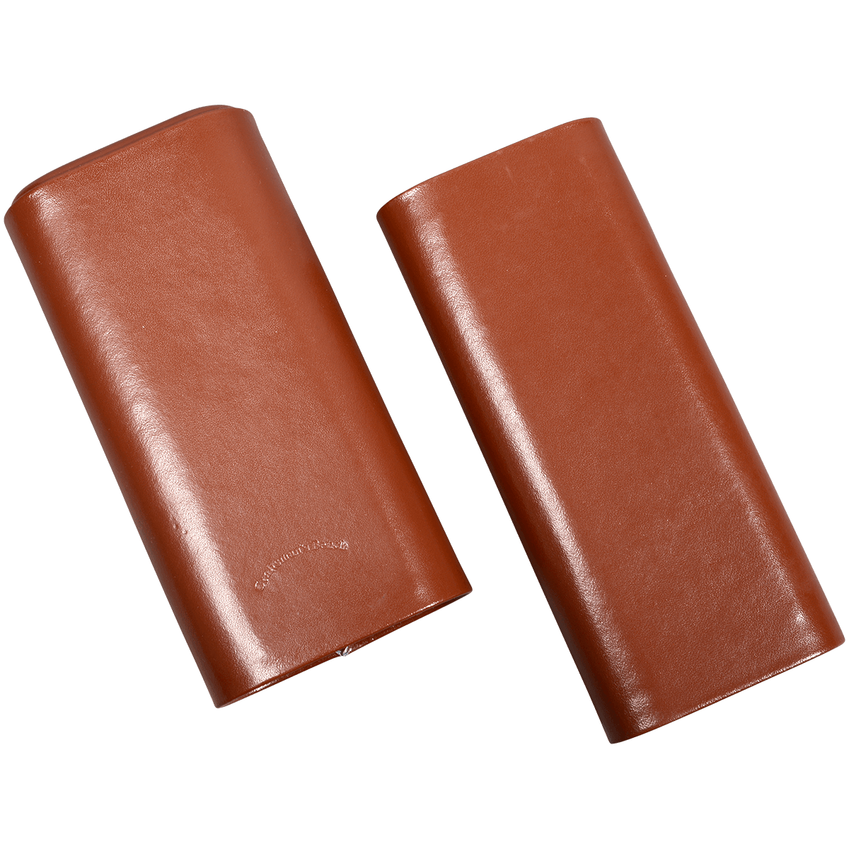 Cigar Case Craftsmans Bench Leather 3 Finger Tan Churchill 8.50X54