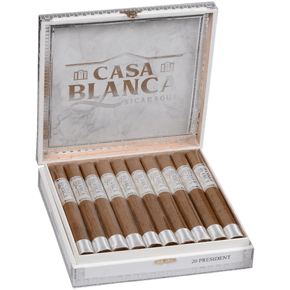 Casa Blanca Nicaragua Natural President 20 Ct. Box 7.50X50