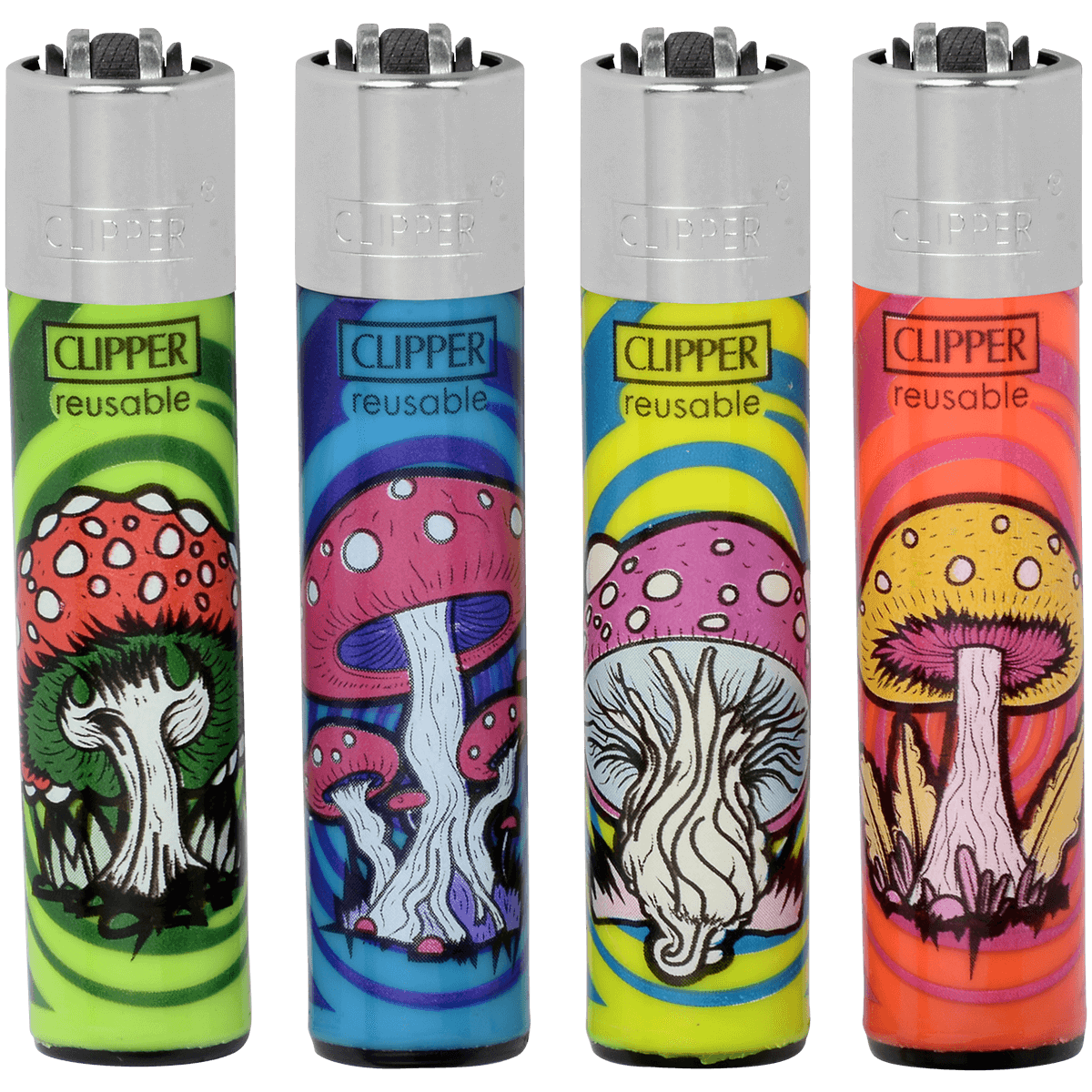 Clipper Cp11 Printed Mix Magic Shrooms 2-Tier Carousel Window Display 96 Ct