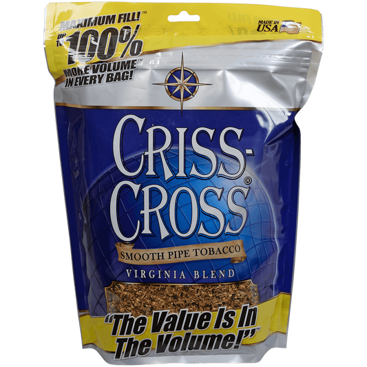 Criss Cross Virginia Blend Pipe Tobacco Smooth 8 Oz. Bag