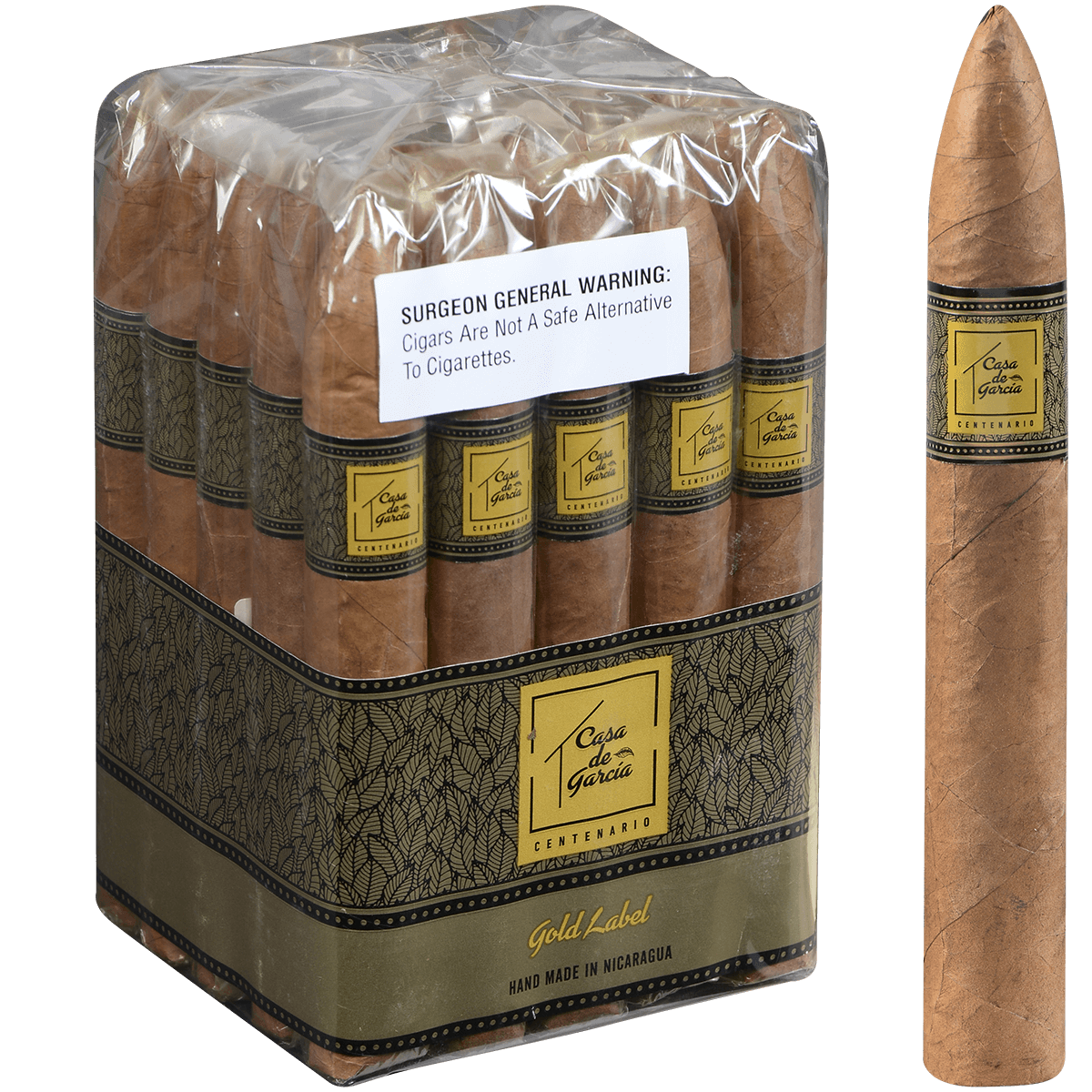 Casa De Garcia Centenario Gold Label Belicoso 25 Ct.