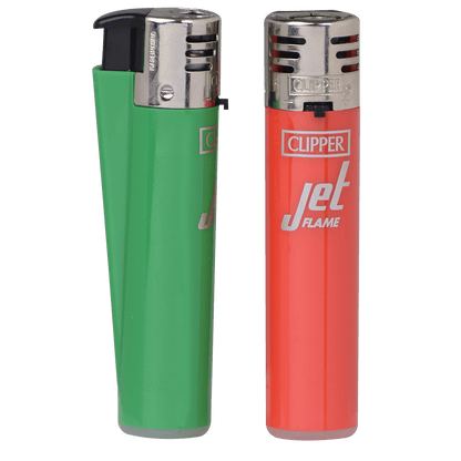 Clipper Electronic Jet Lighter Black 48 Ct Tray