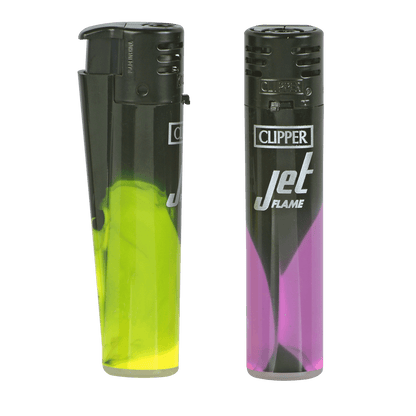Clipper Electronic Jet Lighter Dark Nebula Bw 48 Ct Tray