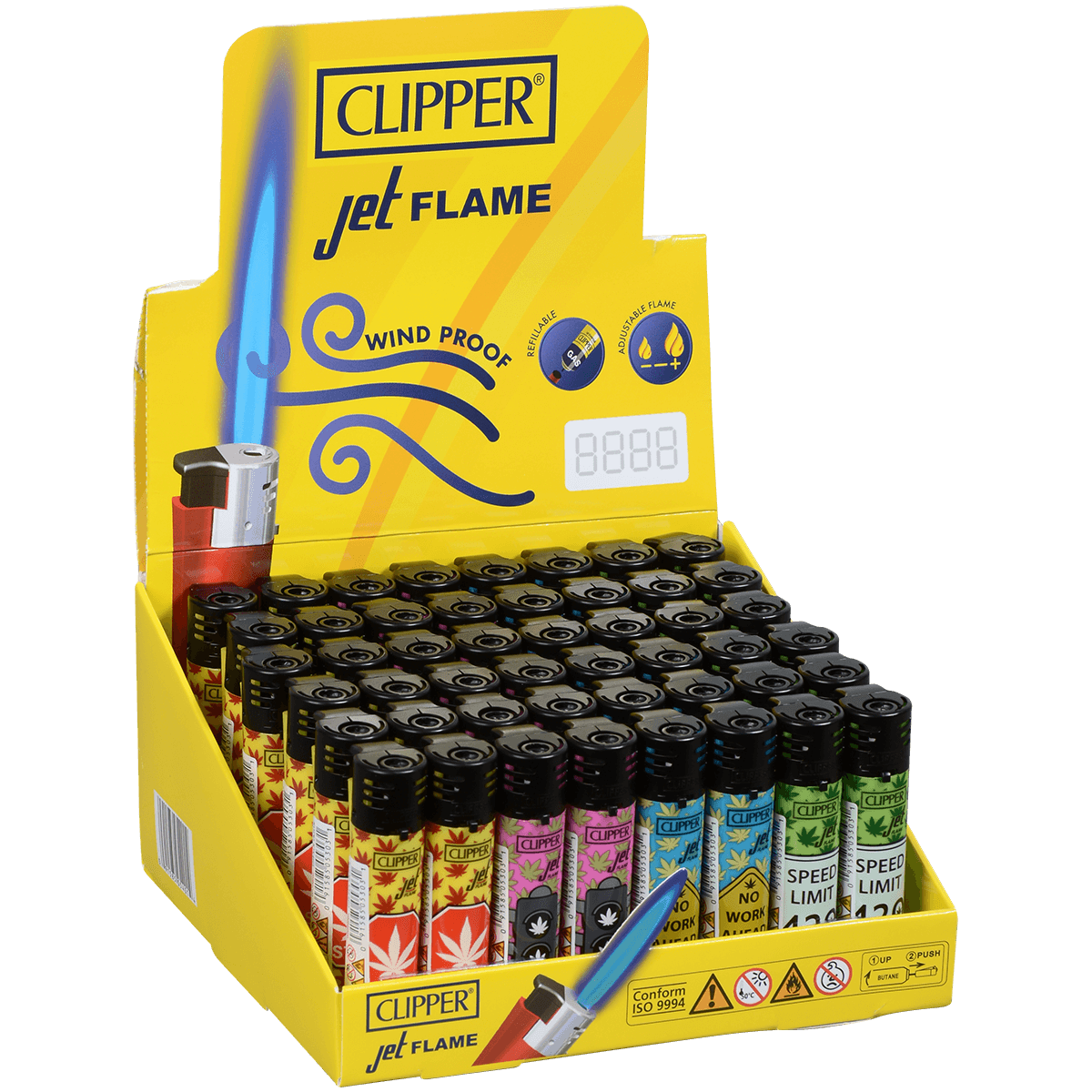 Clipper Ckj11 Leaf Signs Jet Flame 48Ct Tray