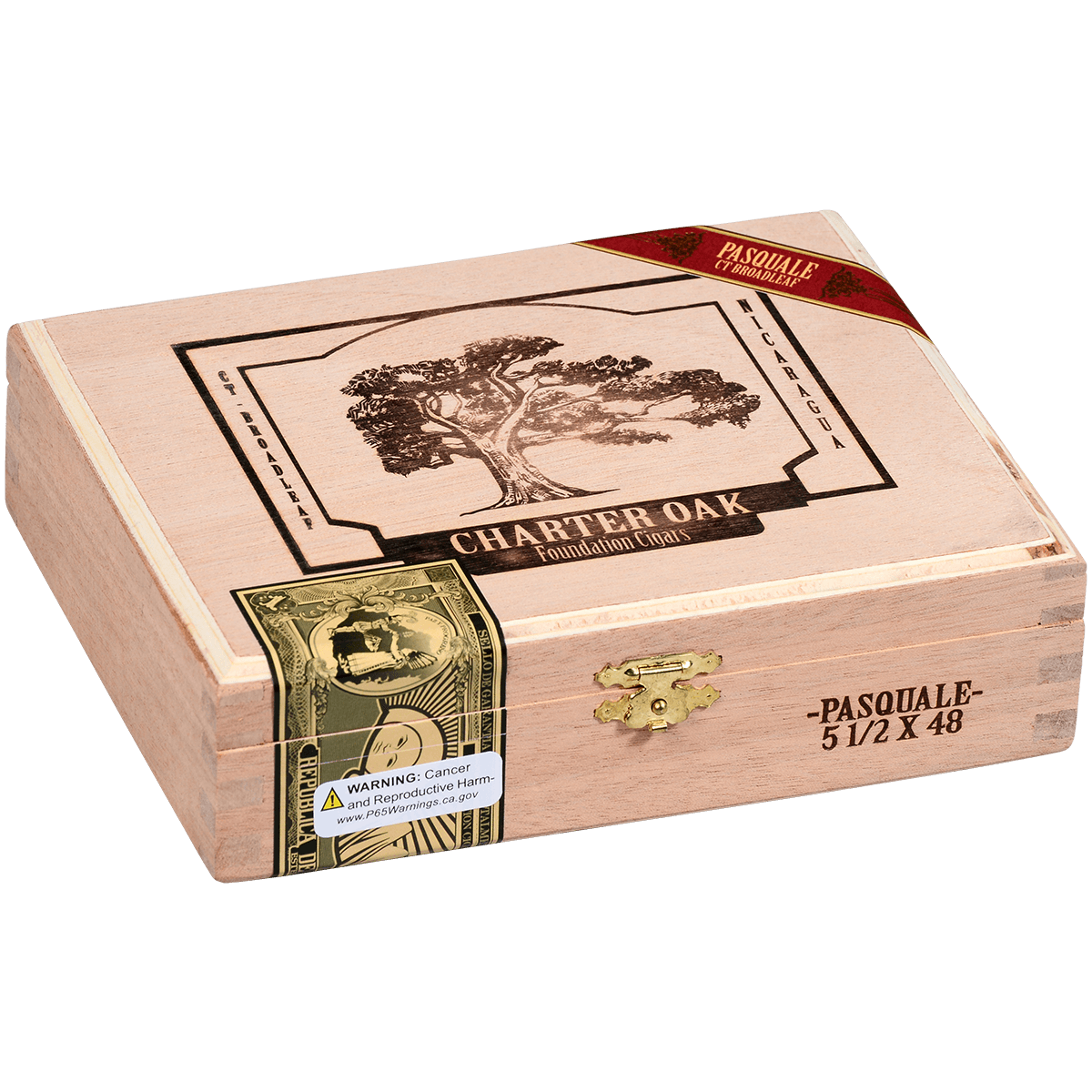 Foundation Charter Oak Especiales Pasquale Maduro 12 Ct. Box 5.50X48