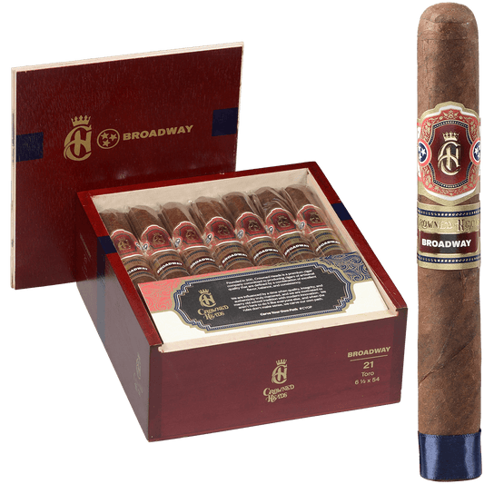 Crowned Heads Broadway Toro 21 Ct. Box 6.50X54