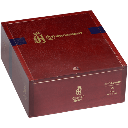 Crowned Heads Broadway Toro 21 Ct. Box 6.50X54