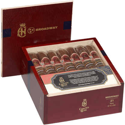 Crowned Heads Broadway Toro 21 Ct. Box 6.50X54