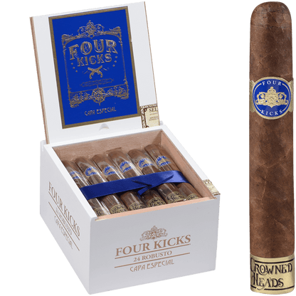 Crowned Heads Four Kicks Capa Especial Robusto 24 Ct. Box 5.50X51