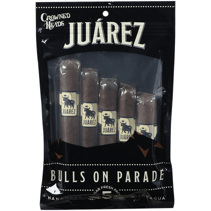 Crowned Heads Juarez Bulls On Parade Fresh Pack Sampler 5 Ct