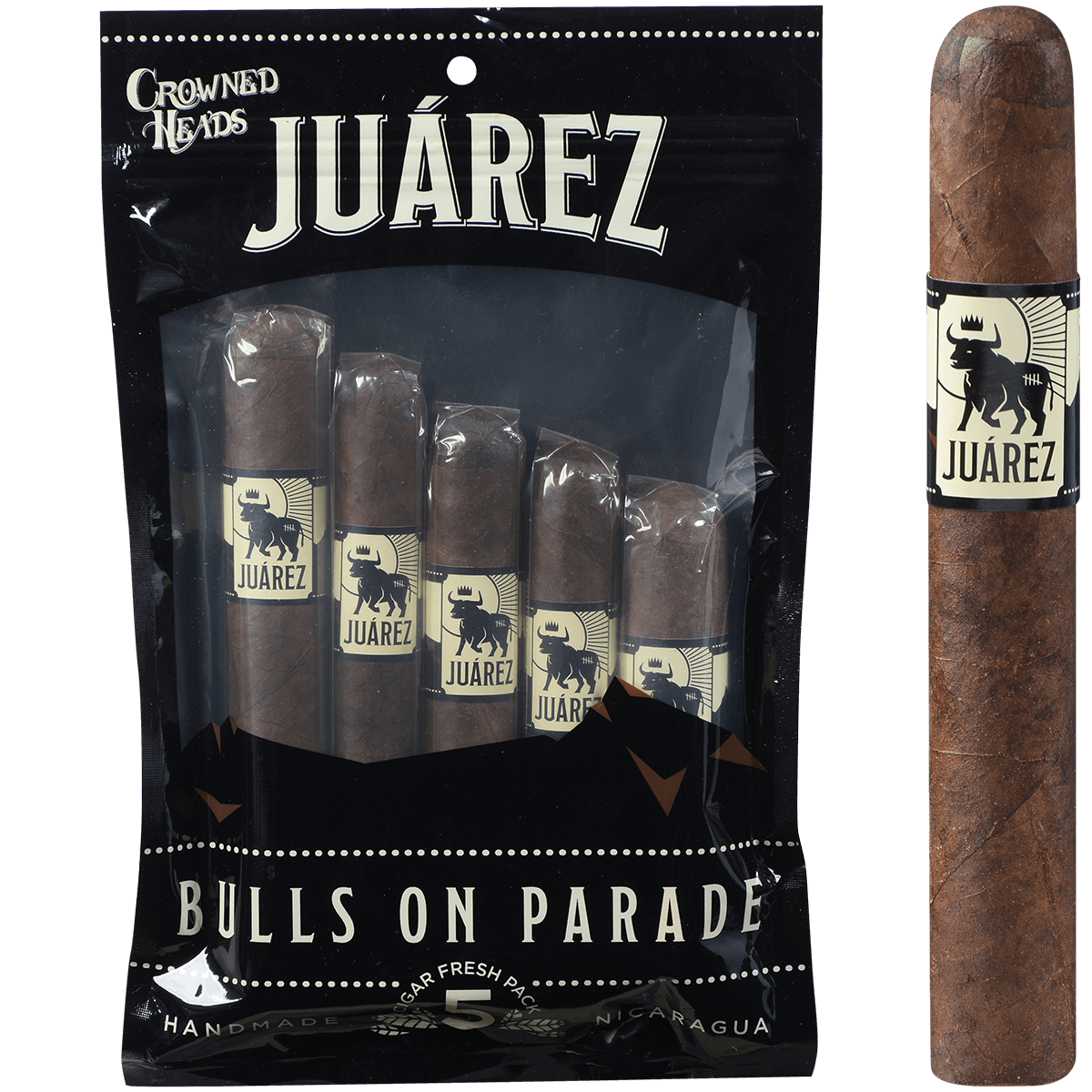Crowned Heads Juarez Bulls On Parade Fresh Pack Sampler 5 Ct