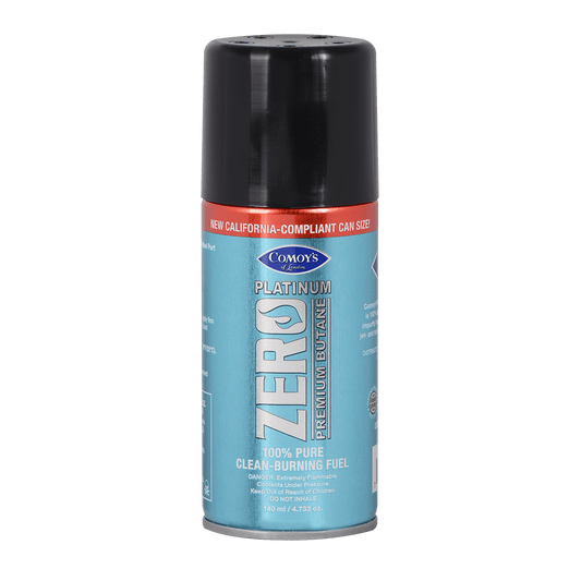 Butane Comoys Platinum Zero 4.73 Oz (140Ml) Can 12Ct Cali Carton
