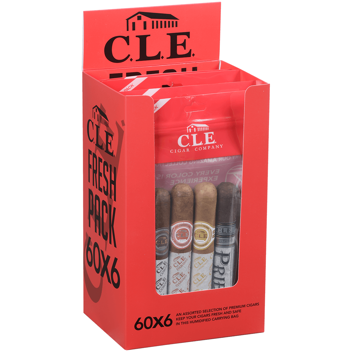 Cle Corojo Connecticut Habano Prieto 5/4 Display Fresh Packs