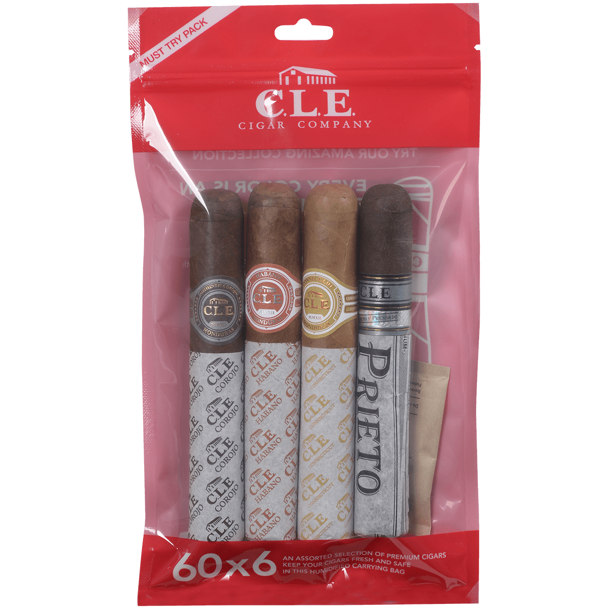 Cle Corojo Connecticut Habano Prieto 5/4 Display Fresh Packs