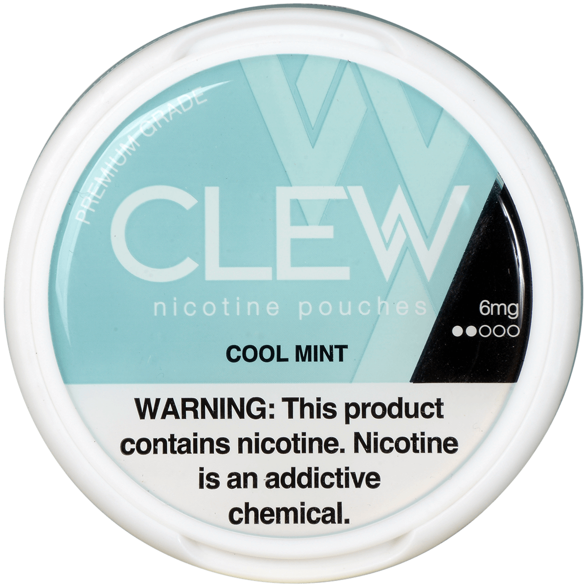 Clew Nicotine Pouches Cool Mint 6 Mg 1/5 Tins