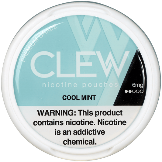 Clew Nicotine Pouches Cool Mint 6 Mg 1/5 Tins