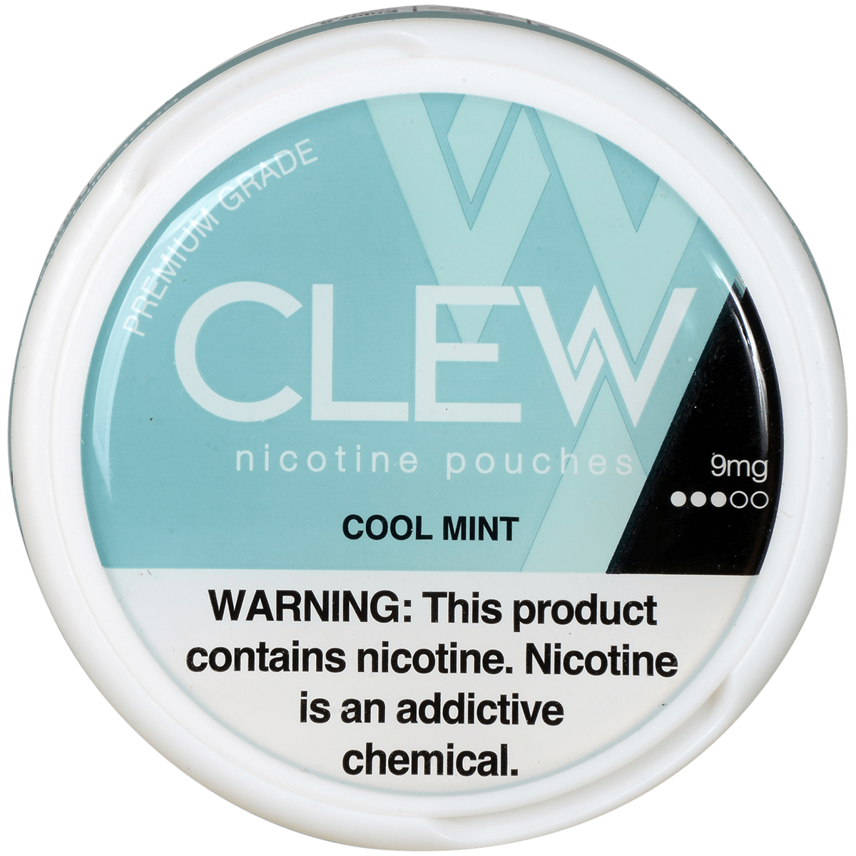 Clew Nicotine Pouches Cool Mint 9 Mg 1/5 Tins
