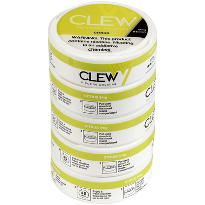 Clew Nicotine Pouches Citrus 6 Mg 1/5 Tins