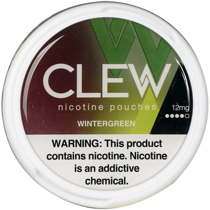 Clew Nicotine Pouches Wintergreen 12 Mg 1/5 Tins