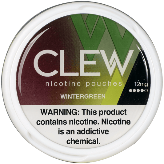 Clew Nicotine Pouches Wintergreen 12 Mg 1/5 Tins
