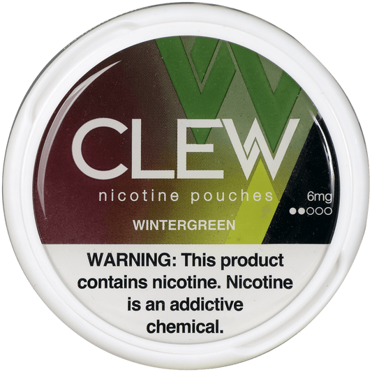 Clew Nicotine Pouches Wintergreen 6 Mg 1/5 Tins