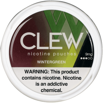 Clew Nicotine Pouches Wintergreen 9 Mg 1/5 Tins